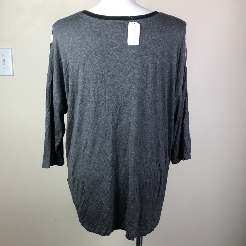 CJ Banks Mixed Media Tunic - Picture 4 of 11